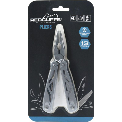 Multimjet kampingu Redcliffs Pliers, 13 funksione, çelik inox, ngjyrë argjendi