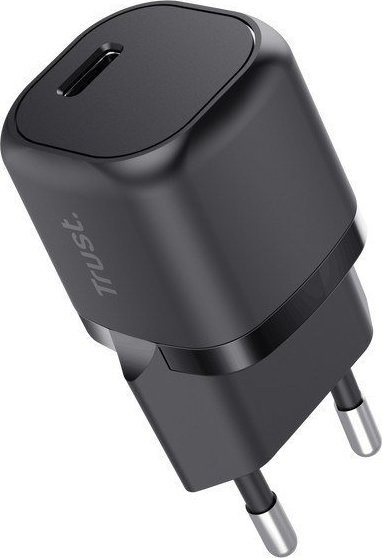 Karikues Trust Maxo 20W USB-C, karikim i shpejtë, i zi
