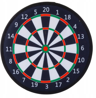 Loja dart LEAN Toys Target Ball Arrow, tabelë 28 cm, për kalamaj