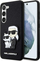 Mbrojtëse telefoni Karl Lagerfeld Karl and Choupette, për Samsung Galaxy S23 Plus, PU Saffiano, e zezë