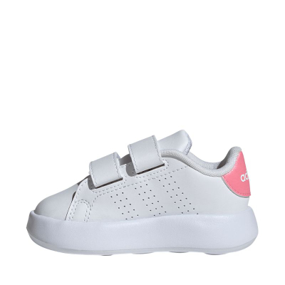Këpucë sportive për kalama Adidas Advantage I, me sholla EVA, mbyllje me rripa, të bardha
