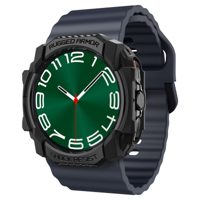 Mbrojtëse për Galaxy Watch Ultra (47 mm) Spigen Rugged Armor, e zezë