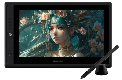Графички таблет GAOMON PD156 PRO, 15.6\", Full HD, USB Type-C, сив/црн