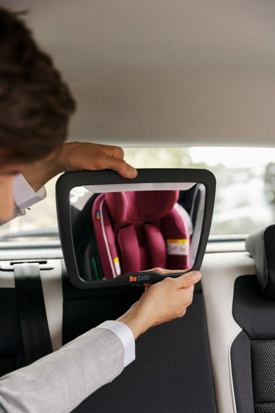 Pasqyrë makine BeSafe Baby Mirror XL2, me dritë LED, për ulëse fëmijësh