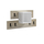 Varëse paradhome me raft Slot 69x12x32Hcm (HM18077.01), bardhë