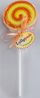 Shënime vetëngjitëse Thinking Gifts Lollypads, 100 fletë, portokalli