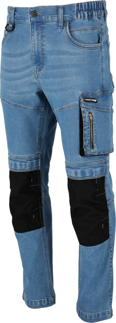 Pantalona pune LAHTI PRO L4054705, masë XXL, 9 xhepa, blu e hapur