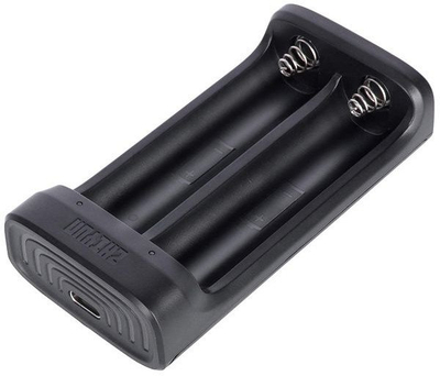 Karikues baterish Zhiyun 18650, me 2 vende, USB Type C, i zi