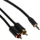 Kabllo audio Unitek C19023BK03, 3.5 mm në 2x RCA, 5 m, e zezë