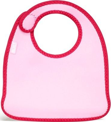 Set pelena Built Bib Mess Mate, neopren, 2 copë, rozë me pika