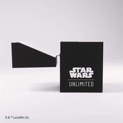 Kuti Gamegenic Star Wars Unlimited Soft Crate, për letra loje, e zezë e bardhë