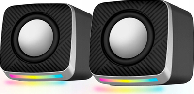 Altoparlantë Esperanza EGS108 2.0, 6W, LED, të zinj