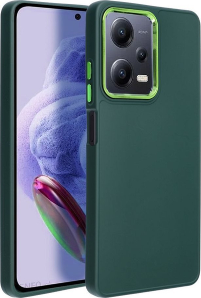 Mbajtëse telefoni OEM FRAME për Xiaomi Redmi Note 12 Pro 5G, TPU, mbrojtje kamerë, jeshile e errët