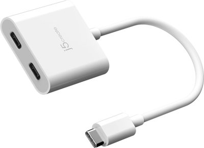 Адаптер USB C J5create JCA365, Dual USB C, 4K, Power Delivery 100W