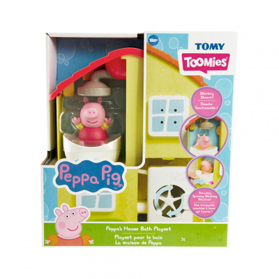 Set lodrash banjo Peppa Pig Peppa’s House, shtëpi me gota thithëse, figure notuese Peppa, shumengjyrësh