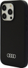 Kapak telefoni Audi Silicone Case për iPhone 15 Pro 6.1", silikon, i zi