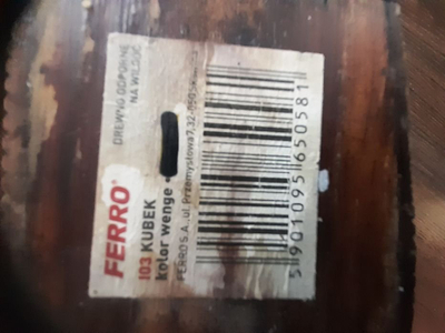 Gotë aksesor banjo Ferro CUP I03, imitim druri, wenge