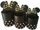 Set kuti lulesh Round Box Micky, 3 copa, i zi