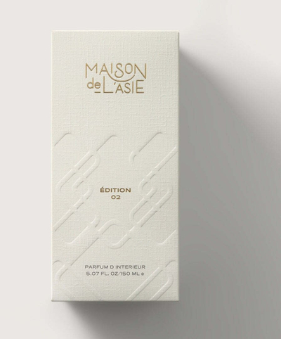 Parfum për shpi Maison de LAsie Edition 02, 150 ml, aromë tropikale, i bardhë