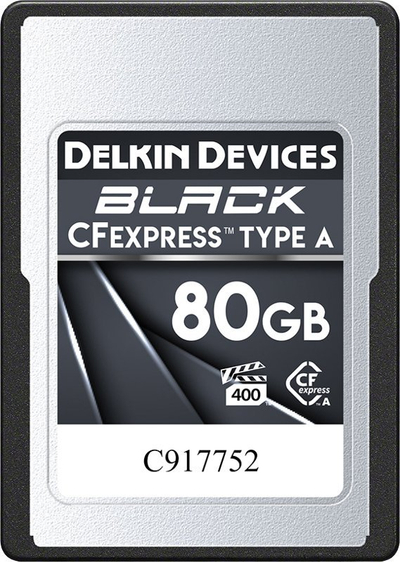Kartë memorie Delkin Black CFexpress Type A 4.0, 80GB, VPG200