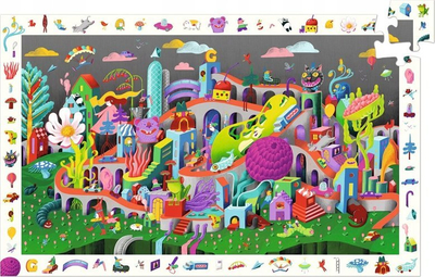 Puzzle Djeco Observation Fantasy Town DJ07462, 200 copë, për kalamaj, shumëngjyrësh