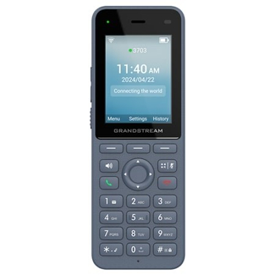 Telefon pa kabëll Grandstream WP826, Wi-Fi 6 Dual Band, 3 llogari SIP, bateri 3000mAh, i zi