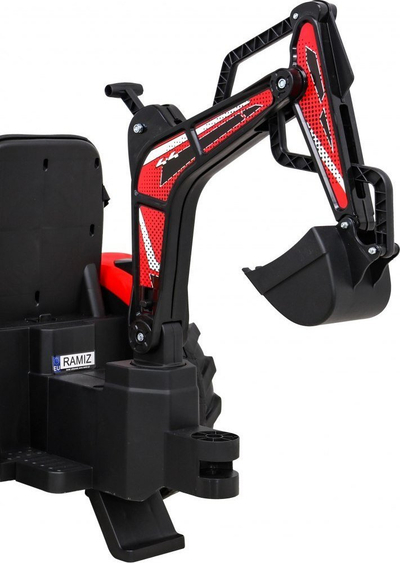 Traktor elektrik për fëmijë Buggy 720 T, 12V, me rimorkio, i kuq