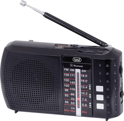 Radio portabël Trevi RA7F20 BT SD, 3 banda, Bluetooth, e zezë