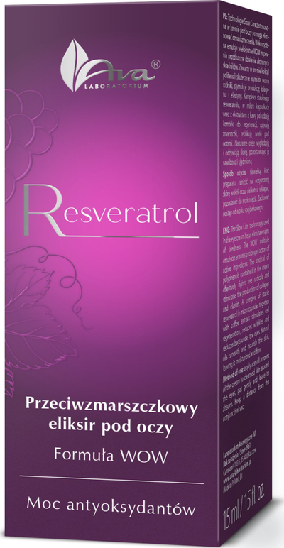 Krem për sy Ava Laboratorium Resveratrol kundër rrudhave Eye Elixir, 15 ml