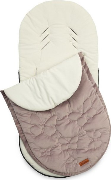 Thes dimri për karrocë Rivera Winter Sack, 95 x 45 cm, velvet, rozë