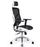 Karrige zyre Diablo Chairs V-Basic, ergonomike, e bardhë e zezë