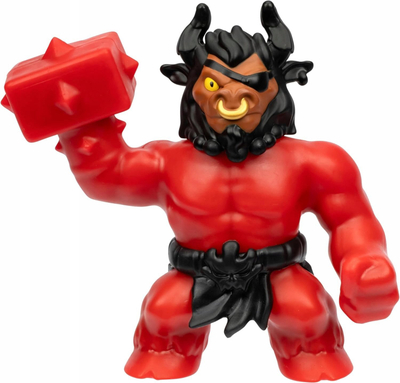 Figurë aksionare Heroes of Goo Jit Zu Terrorbull Smash Strikers, e mbushur me goo, e shtrirshme, shumëngjyrëshe