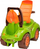 Makina lodër Ride On Technok, me timon me borie, ulëse me hapësirë, e gjelbër