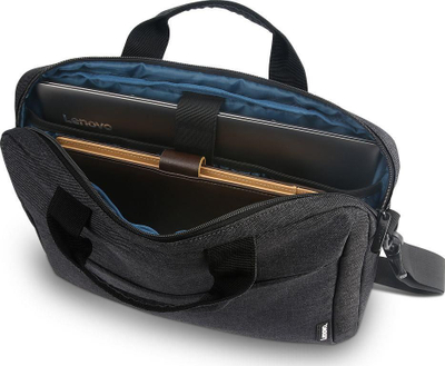 Çantë laptopi Lenovo Casual Toploader T210, 15.6", me xhepa mënjanë, e zezë