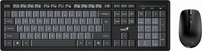 Set tastierë dhe maus Genius Smart KM-8200, Wireless, Optik, e zezë