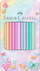 Сет боички Faber-Castell Sparkle Pastel, 12 парчиња, акварел, метална кутија