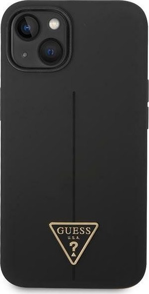 Kapak telefoni Guess GUHCP14MSLTGK për iPhone 14 Plus, silikon, i zi