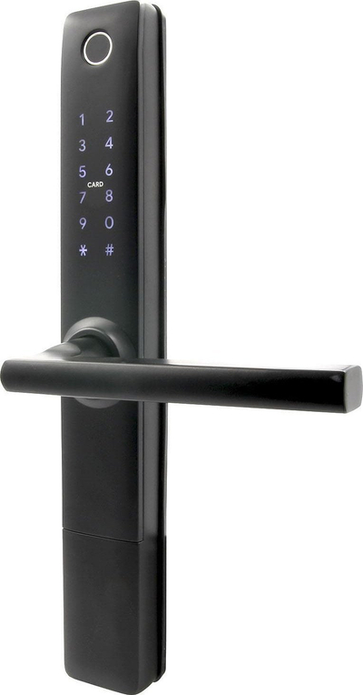 Bravë elektronike Handle With Code, vendoset kollaj, me kod, ngjyrë argjend