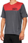 Bluzë çiklizmi 100% AIRMATIC, mëngë të shkurtra, për meshkuj, charcoal racer red, M