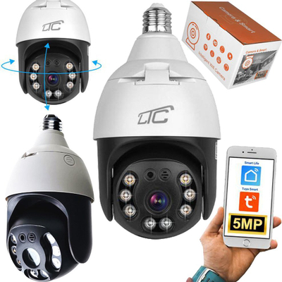 Kamerë IP LTC VISION KAM35, 5MP, Wi-Fi E27 PTZ, e bardhë