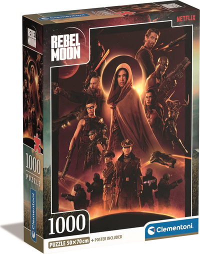Puzzle Clementoni Netflix Rebel Moon, 1000 copa, kompakt, me shum ngjyra