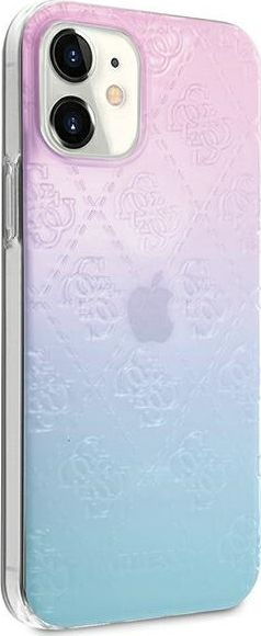 Mbulesë telefoni Guess GUHCP12S3D4GGBP, për iPhone 12 mini 5.4", 4G 3D Pattern, blu roze