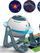 Lodër planetarium projektor Clementoni Scientific Fun 50871, LED, me aplikacion 3D, gri me të bardhë