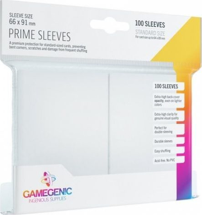 Mbështjellëse për karta të lojërave Gamegenic: Prime CCG Sleeves, 100 copë, të verdha