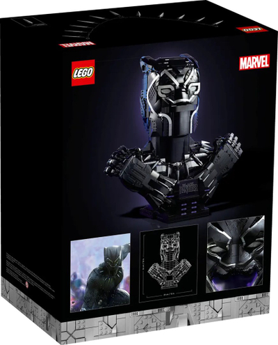 Set LEGO Marvel 76215 Black Panther Bust, 2961 pjesë, për të rritur, i zi