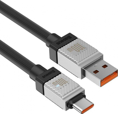 Kabllo USB Baseus CoolPlay CAKW000601, USB-A në USB-C, 1 m 100W, i zi