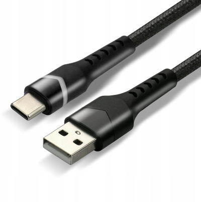 Кабел USB во USB C Usams EverActive CBB 2CBR, 2m, 3A, црн