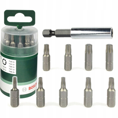 Set bitash Bosch Accessories 2CPX062522R9999, 10 copa, Torx TX, metalik