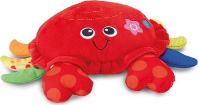 Lodër pelushi Smily Play Crab, lëvizëse dhe vibruse, e kuqe