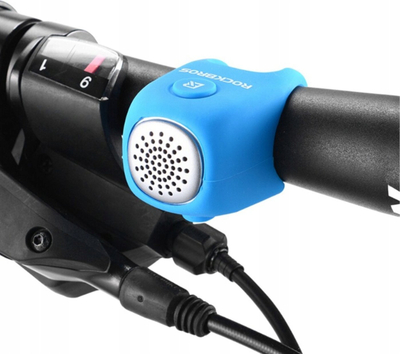 Zile për biçikletë Rockbros CB1709BU, elektronike, 90dB, blu
